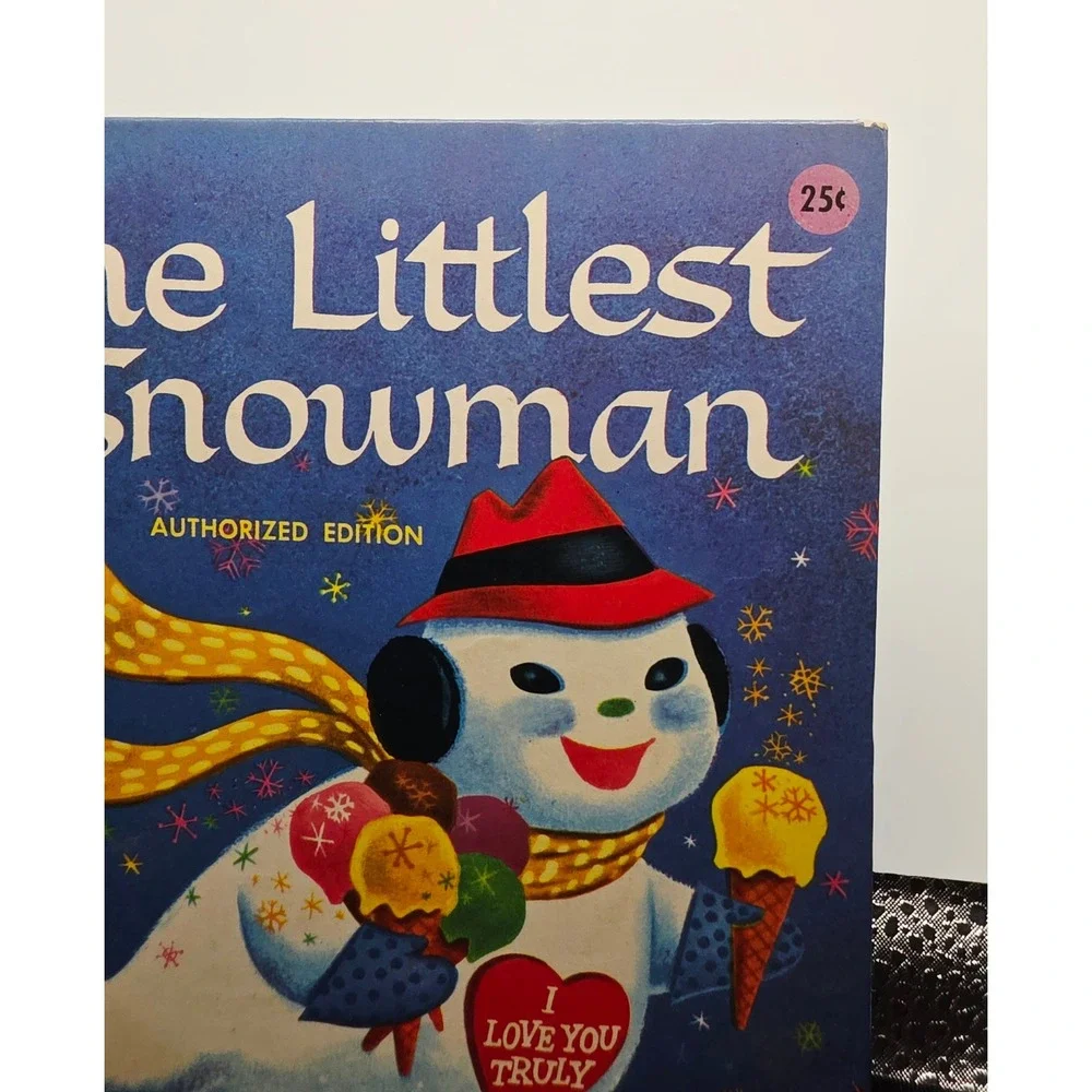 Vintage 1958 The Littlest Snowman Wonder Books Charles Tazewell George De Santis